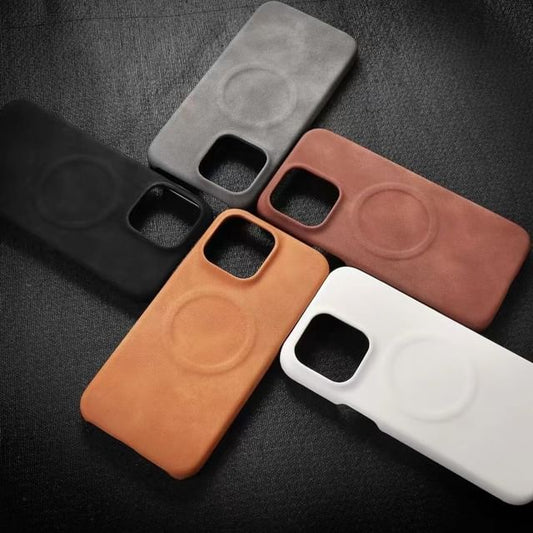 Leather Case MagSafe Phone Faux