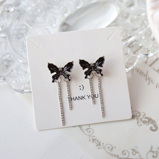 On Butterfly Drop Earring Clip Enamel /