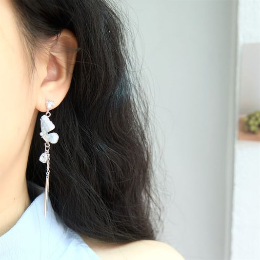 Drop Clip / Butterfly Earring On
