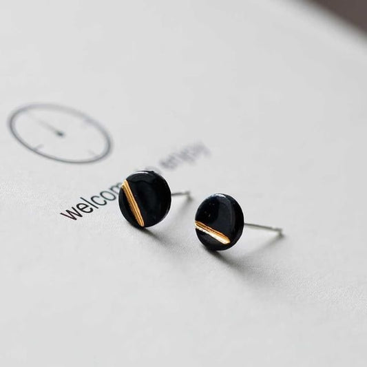 Disc Stud Earring