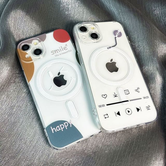 Print Magnetic with (Compatible Phone MagSafe) Case