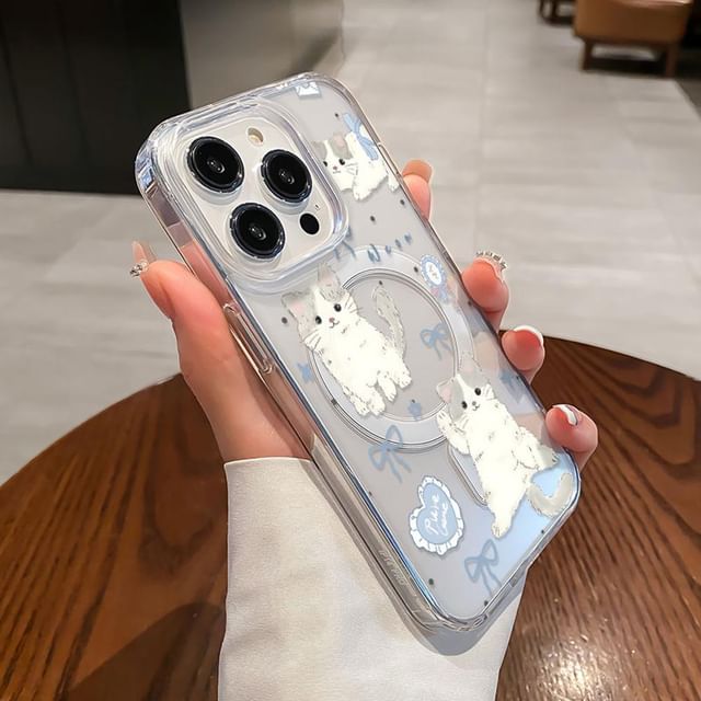 Magnetic Cat MagSafe) with Phone Case (Compatible