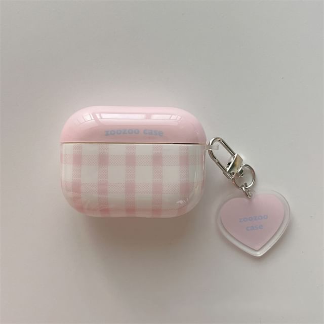 Earphone (Various AirPods Designs) Pro Skin Charm Case / Plaid