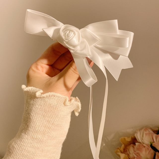 Flower Bowknot Clip Hair