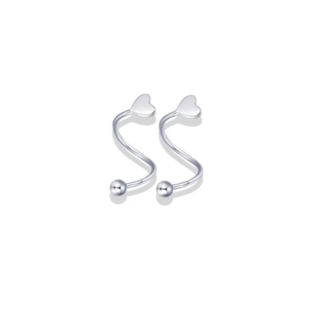 Heart Alloy Jacket Star Ear Bead /