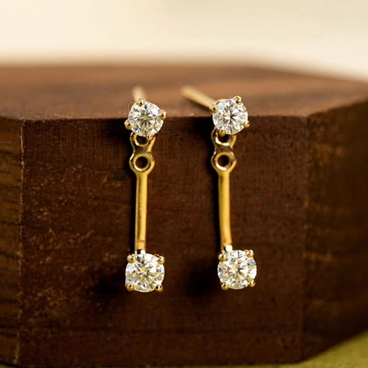 Ear Jacket Alloy Rhinestone