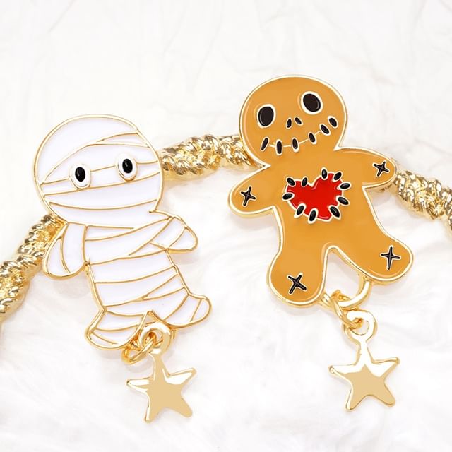 Cuff Ear Silver Earring / Stud Asymmetrical Halloween Sterling Cartoon