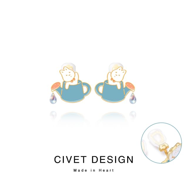 Various Cartoon Rabbit Sterling Cuff Earring Silver Ear ) / ( Stud Designs
