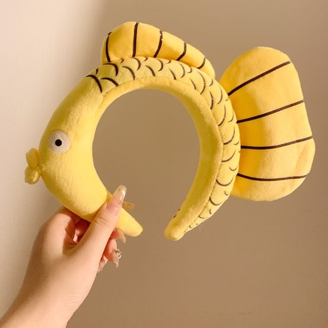 Wash Chenille Face Fish Headband