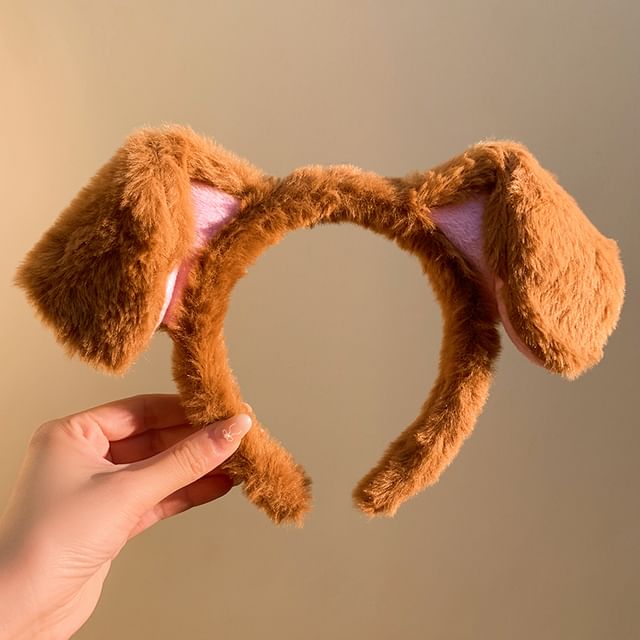 Ear (Various Face Animal Headband Wash Designs) Chenille