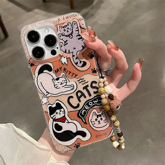 / Cat Strap Phone Set Case