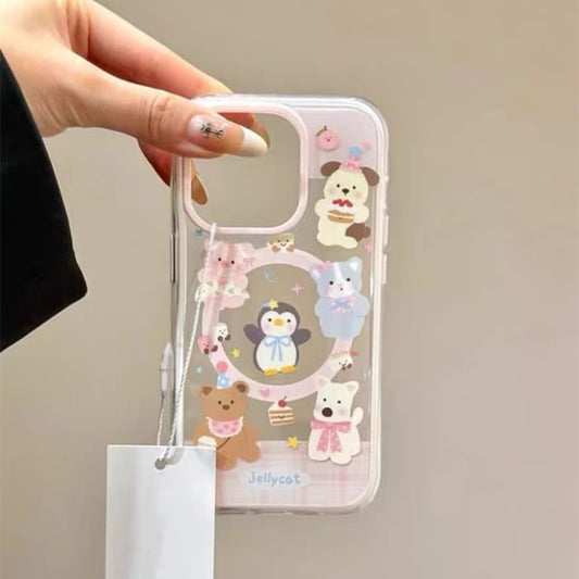 (Compatible Magnetic Case Phone MagSafe) with Animal