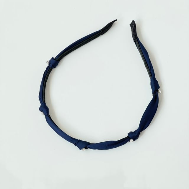 Headband Knot Pearl Faux