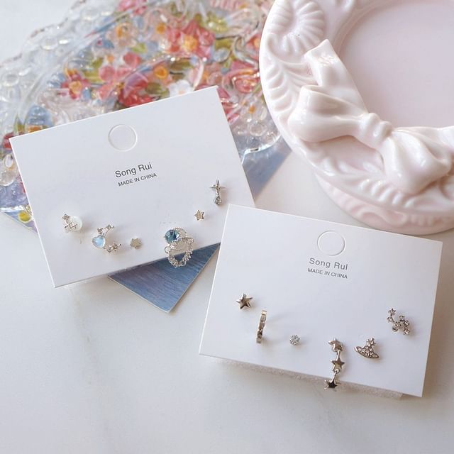 Earring of 6: Star Set