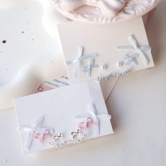 Pairs: of 3 Set Earring Bow