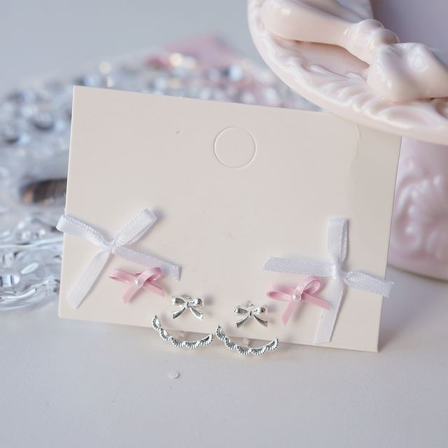 Pairs: of 3 Set Earring Bow