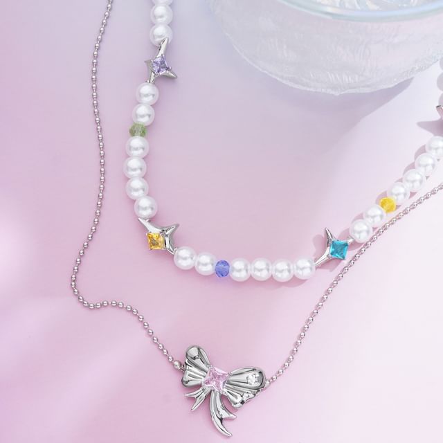 Layered Ribbon Necklace