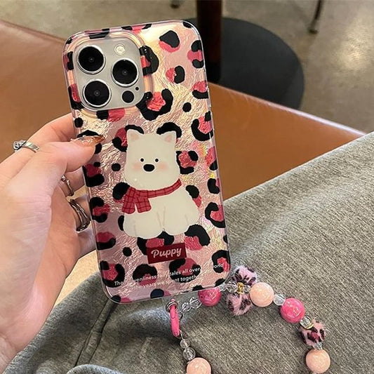 Strap Set Case Leopard Dog / Print Phone