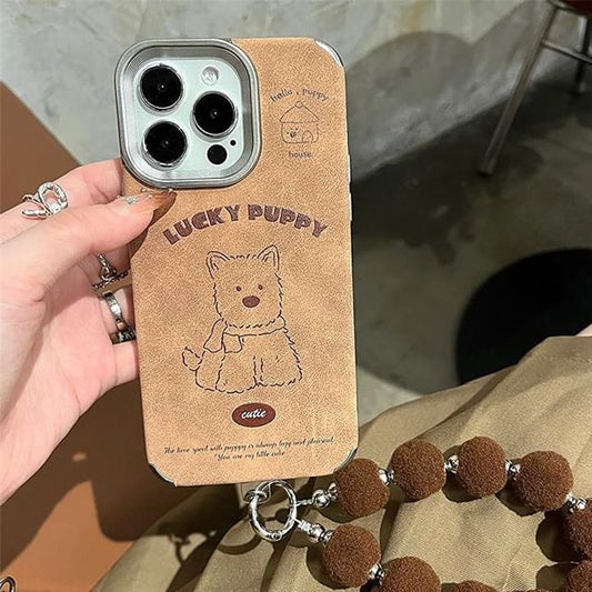 Case Phone / Set Pom Dog Strap
