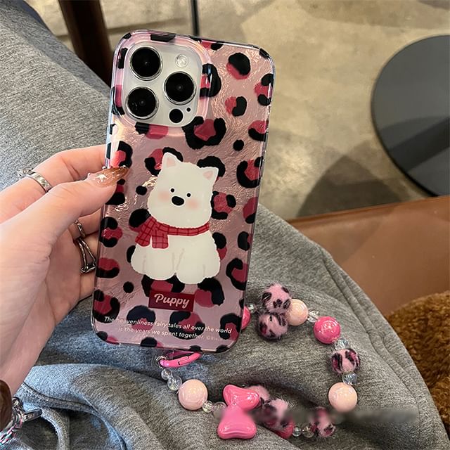 Strap Set Case Leopard Dog / Print Phone