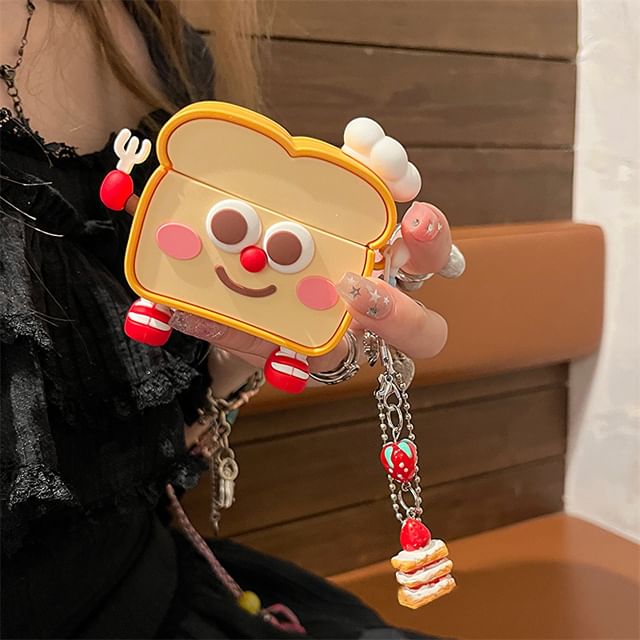 Set Earphone Pro / Charm AirPods Case Skin Toast