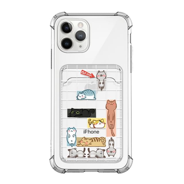 Cat Card Holder Phone Case