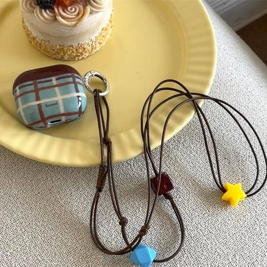 Case Skin Dog Plaid / AirPods Pro Earphone Lanyard Charm