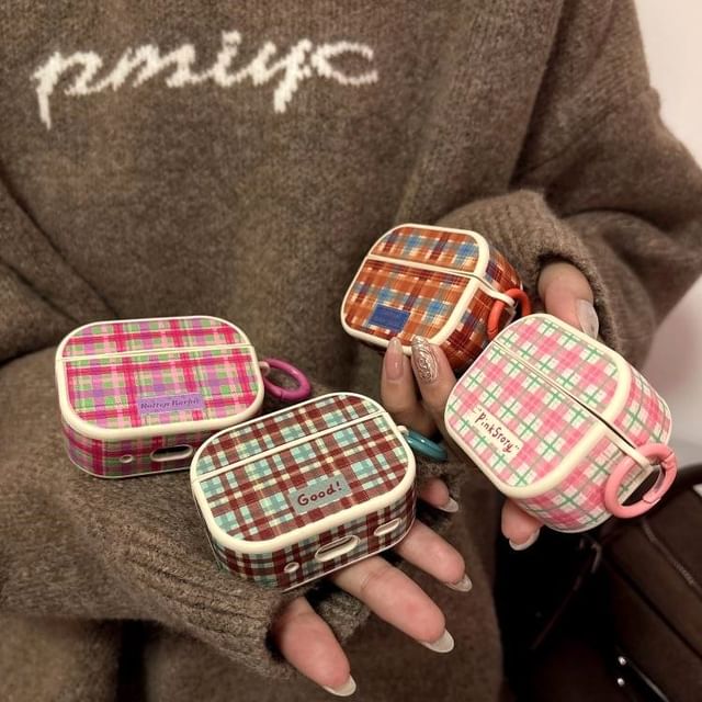 Pro Earphone Plaid Case Skin AirPods /