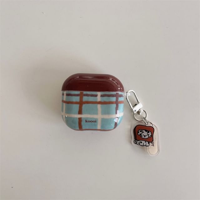 Case Skin Dog Plaid / AirPods Pro Earphone Lanyard Charm