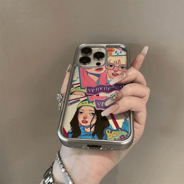 Phone Girl Print Case