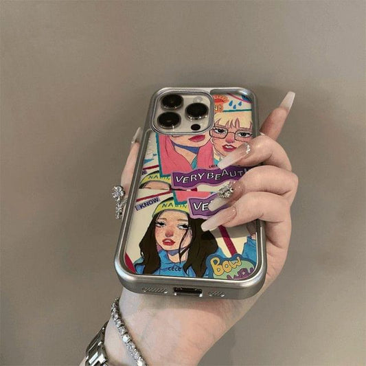 Phone Girl Print Case