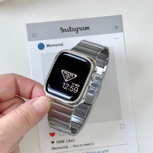 Apple Bracelet Protective Magnetic Alloy Watch Case / Band Set