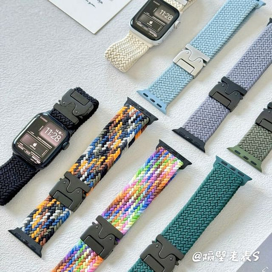 Buckled Apple Braided Watch Band