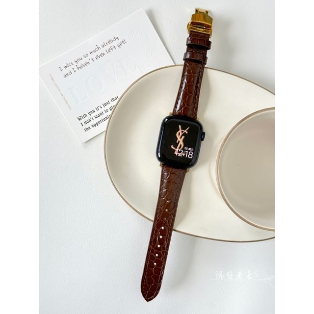 Band Watch Leather Genuine Apple