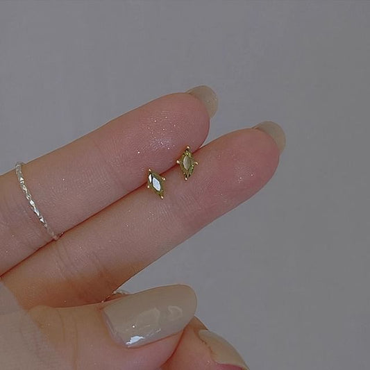 Earring Rhinestone Alloy Stud