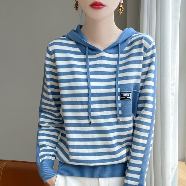 Striped Hood Sweater