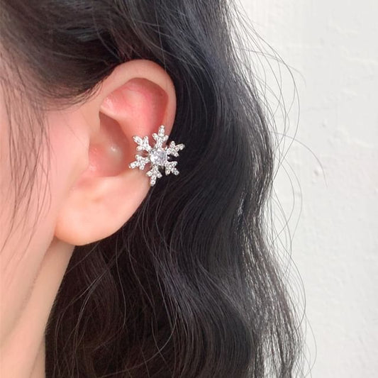 Snowflake Cuff Rhinestone Ear