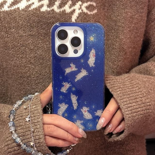 Phone Set Rabbit Strap Case /