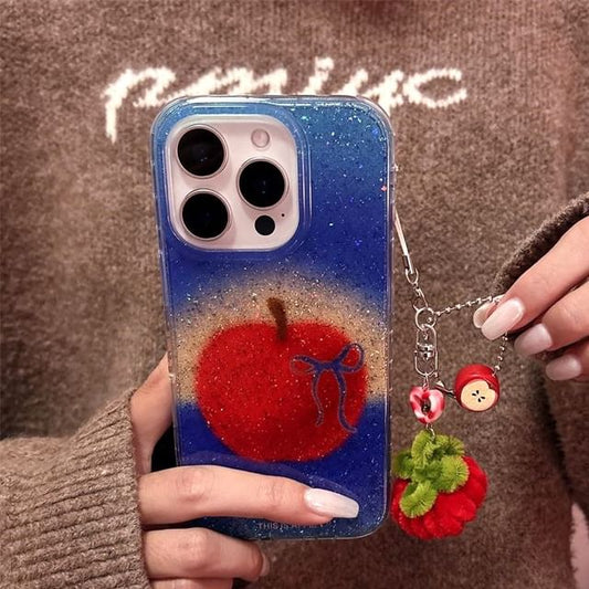 / Apple Set Case Phone Charm
