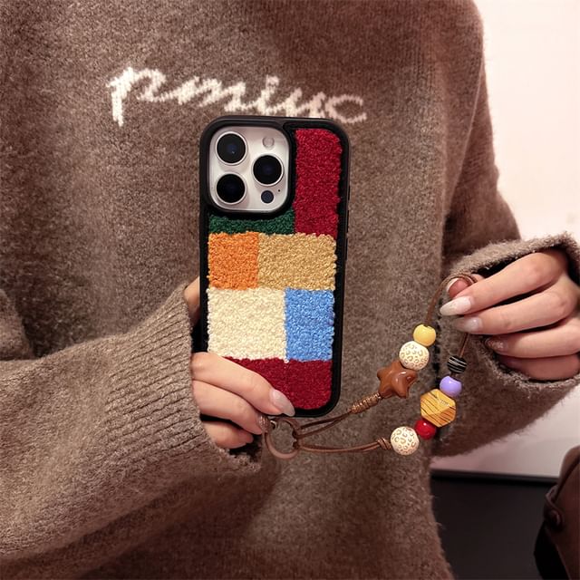 Chenille Strap / Phone Set Case Color Block