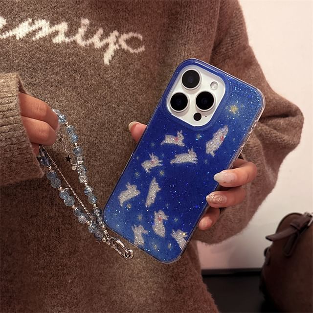 Phone Set Rabbit Strap Case /