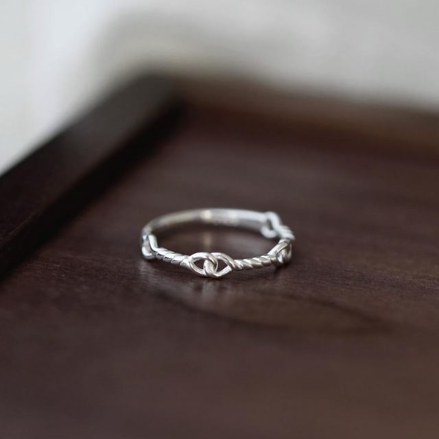Twist Silver 925 Sterling Ring