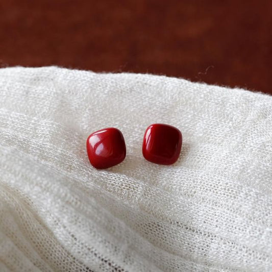 Silver Square 925 Sterling Earring Stud