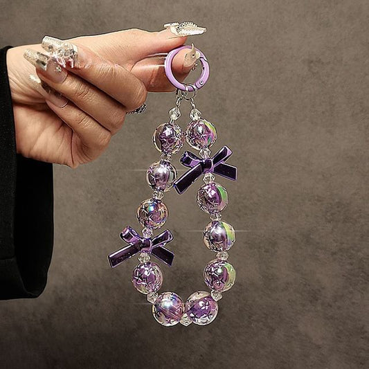 Bow Phone Faux Crystal Strap