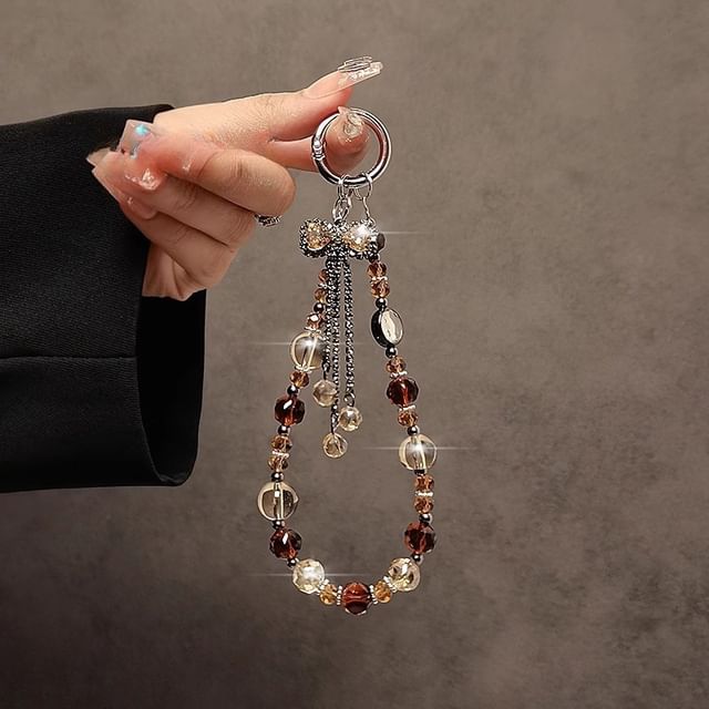 Strap Crystal Bow Faux Phone