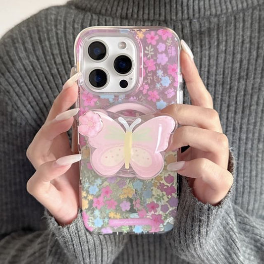 MagSafe) Magnetic Floral with (Compatible Case Phone Print