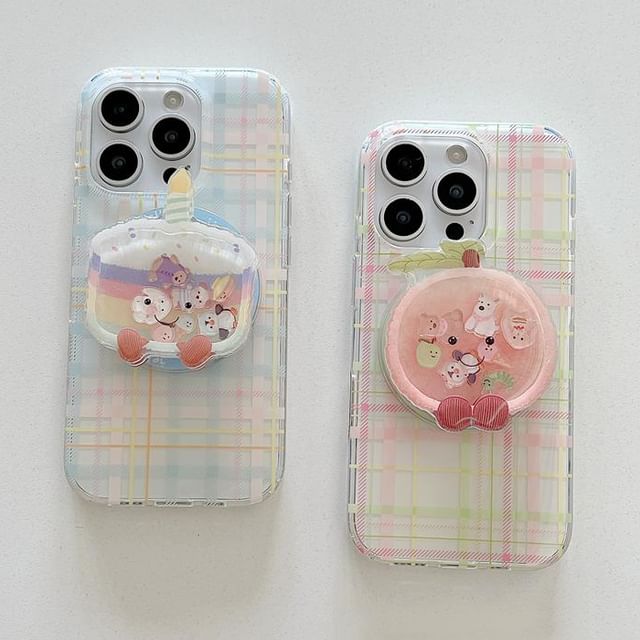 Case Plaid Phone with (Compatible MagSafe) Magnetic