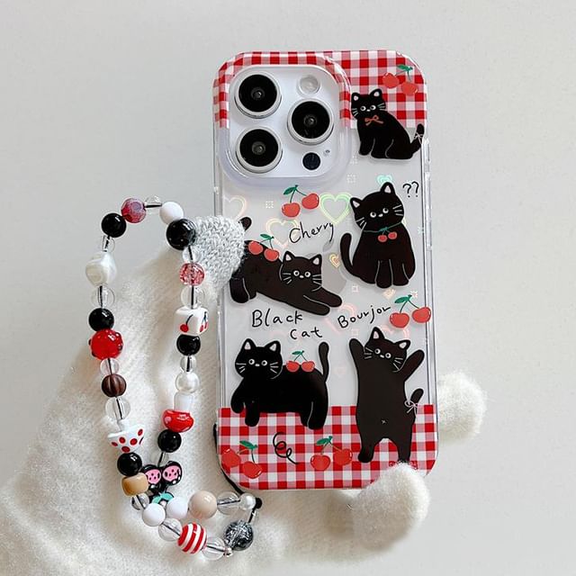 Set / Cat Phone Case Strap