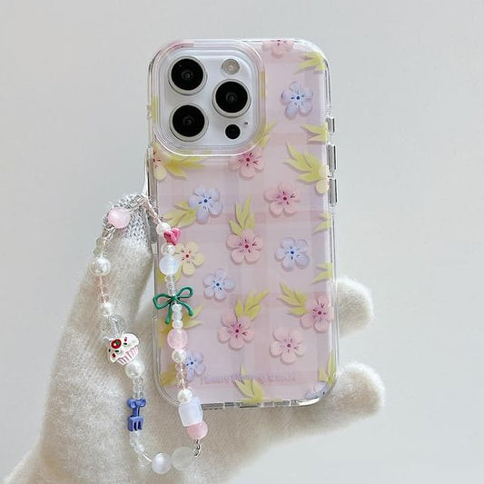 Floral Phone / Strap Case Set