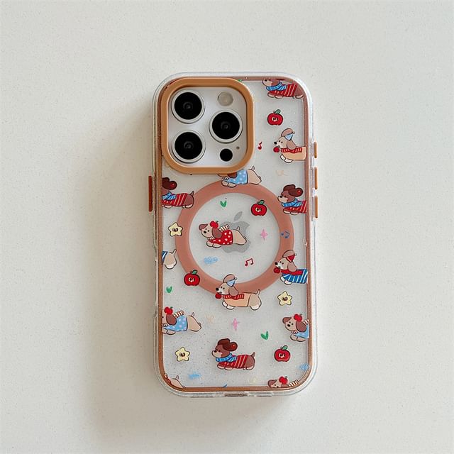 (Compatible MagSafe) with Magnetic Dog Phone Case